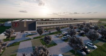 Baubeginn neuen VEDDER-Firmensitz vereint Produktion, Büros und Sozialflächen (Foto: GOLDBECK GmbH)